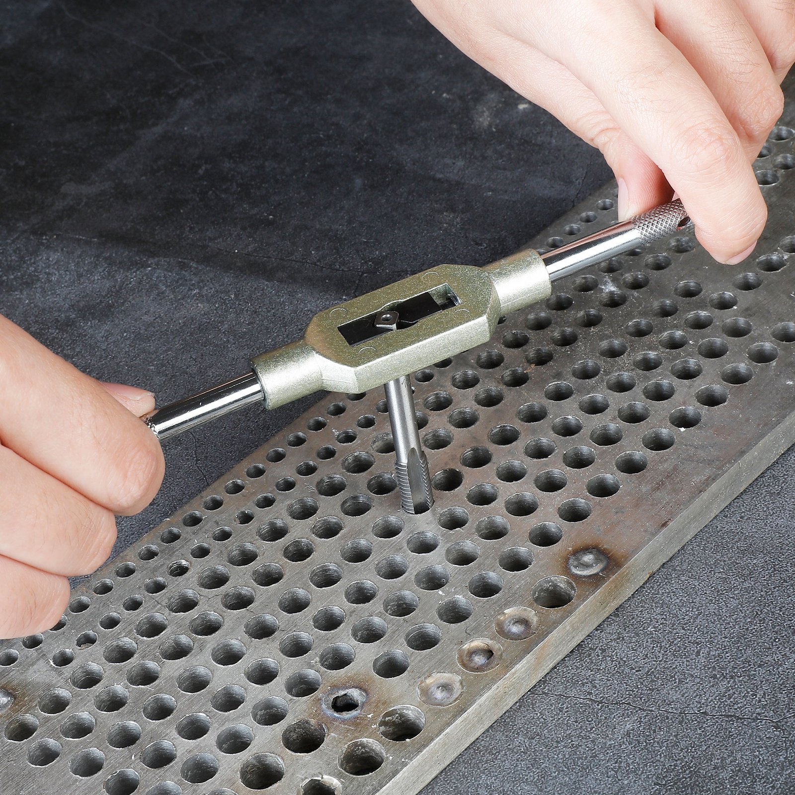 gazelle-g80374-steel-tap-and-die-set-32-pieces-metric-includes-7x-m3-m12-dies-21x-m3-m12-taps-tap-wrench-die-stock-pitch-gauge-and-screwdriver-5