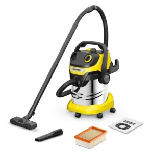 WD5 Premium Wet and Dry Vacuum Cleaner, 17L, 11000W, Stainless Steel Body