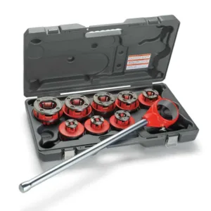 Ratchet Threader Sets BSPT, 1/2 to 2 In
